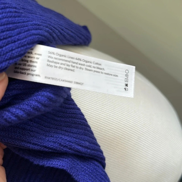 Eileen Fisher Boxy Ribbed Sweater, Size S/P, Like New - Picture 8 of 8